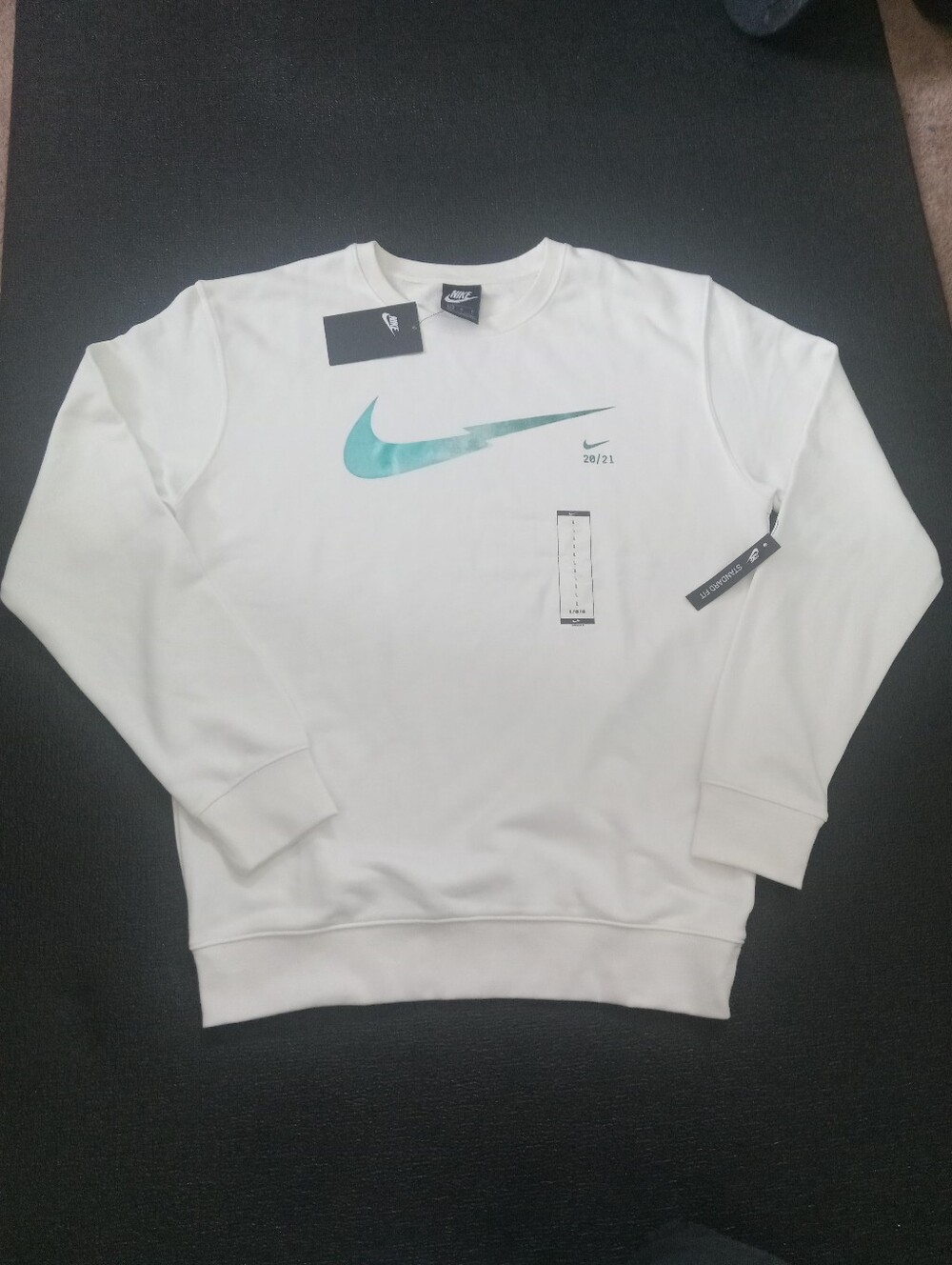 Nike Sportswear Vintage style Retro Pullover Fleece Crewneck Sweatshirt Sz Large